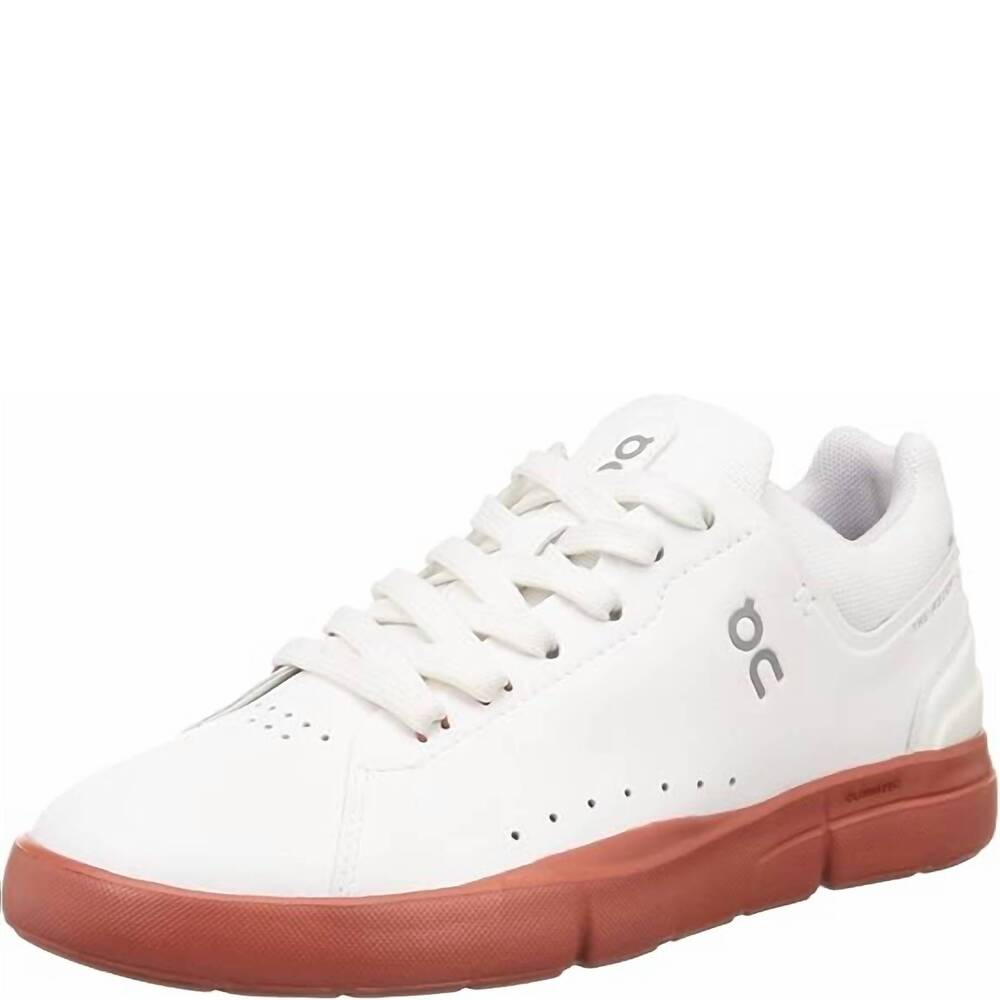 NEW ON women's the roger advantage sneakers in white/ rust